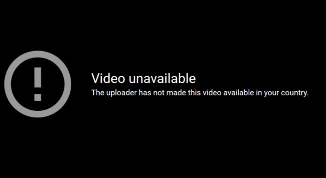 youtube vidéo non disponible