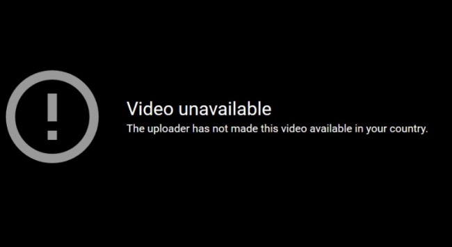 youtube vidéo non disponible