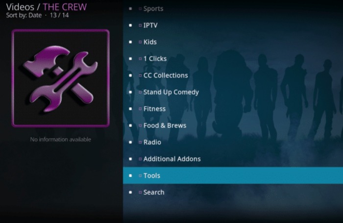 outils addon the crew
