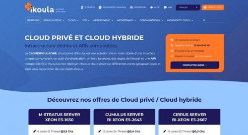 Offre Ikoula pour Hebergement Cloud privé et hybride